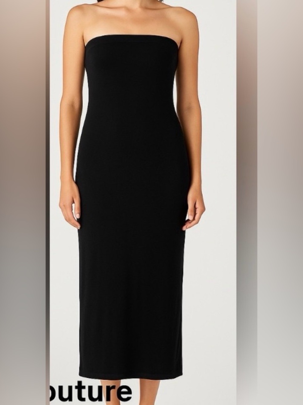 DNA Couture Dress women’s size M Black Strapless. (H6)..,”✨
